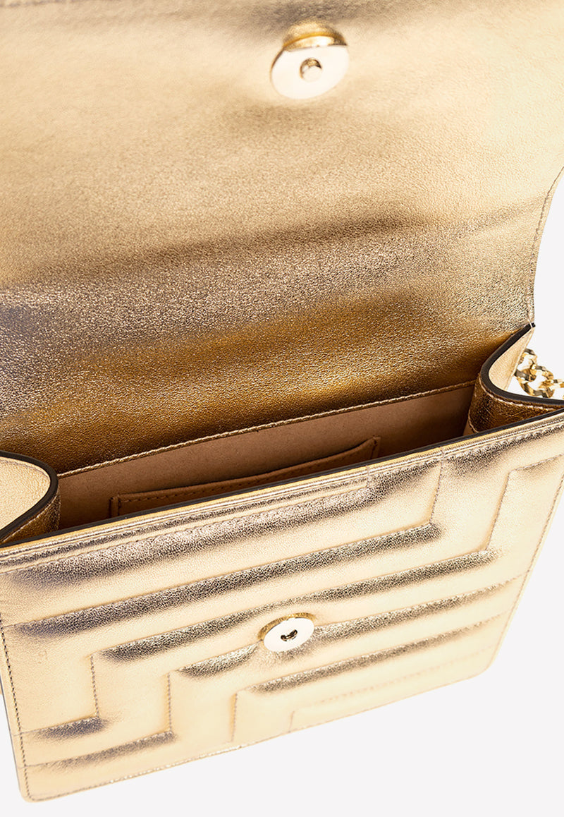 Jimmy Choo Varenne Shoulder Bag in Metallic Nappa Leather VARENNE SHOULDER RBA-GOLD LIGHT GOLD