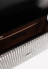 Jimmy Choo Mini Varenne Crystal Embellished Shoulder Bag VARENNE SHOULDER XS AEO-SILVER SILVER