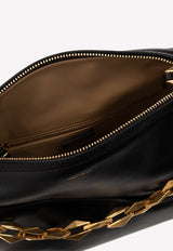 Jimmy Choo Diamond Hobo Bag in Soft Calf Leather DIAMOND SOFT HOBO S AQK-BLACK GOLD