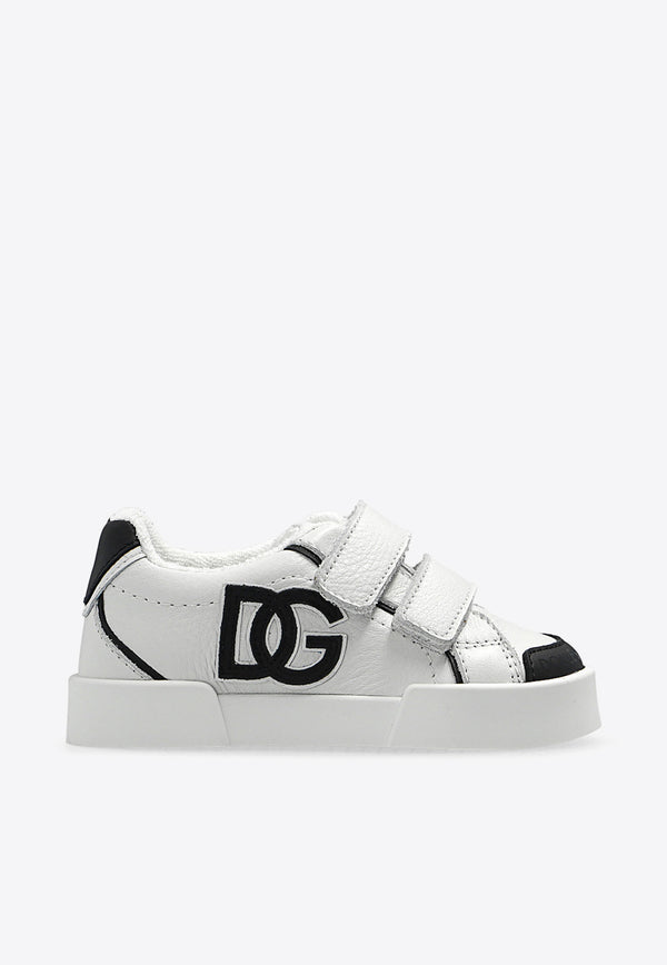 Dolce & Gabbana Kids Babies Portofino Light Leather Sneakers White DN0186 AB102-8B902