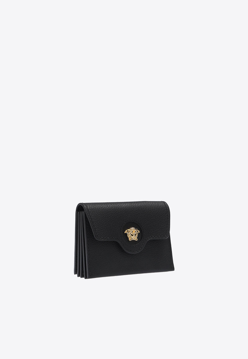 Versace La Medusa Leather Cardholder Black DP3I059 DVIT2T-KVO41