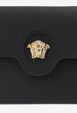 Versace La Medusa Leather Cardholder Black DP3I059 DVIT2T-KVO41