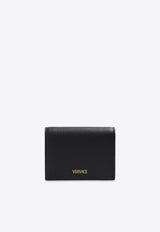 Versace La Medusa Leather Wallet Black DPDI058 DVIT4T-KVO41