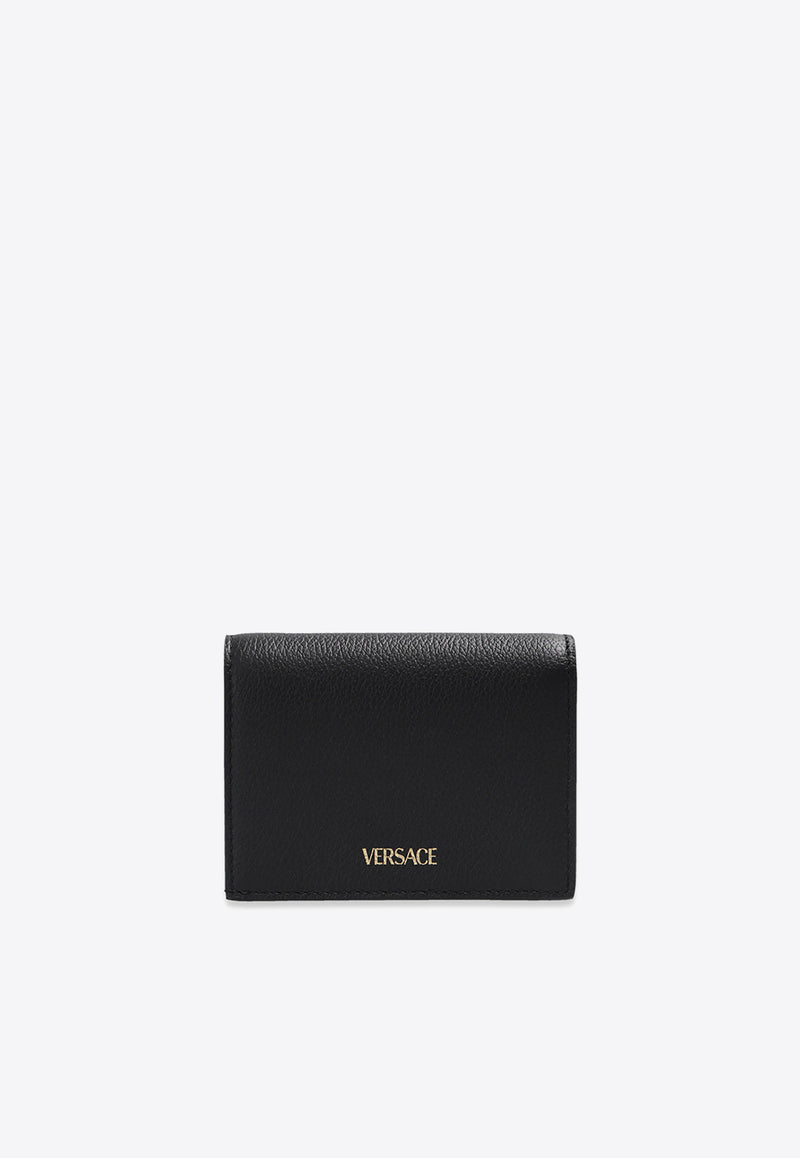 Versace La Medusa Leather Wallet Black DPDI058 DVIT4T-KVO41