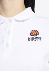 Kenzo Boke Flower Mini Polo Dress FC62RO707 4PU-01 White