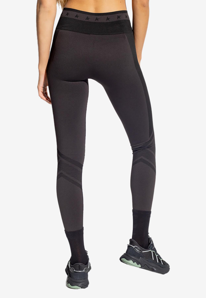 Golden Goose DB Logo-Motif Sports Leggings Black GWP01364 P001097-90289