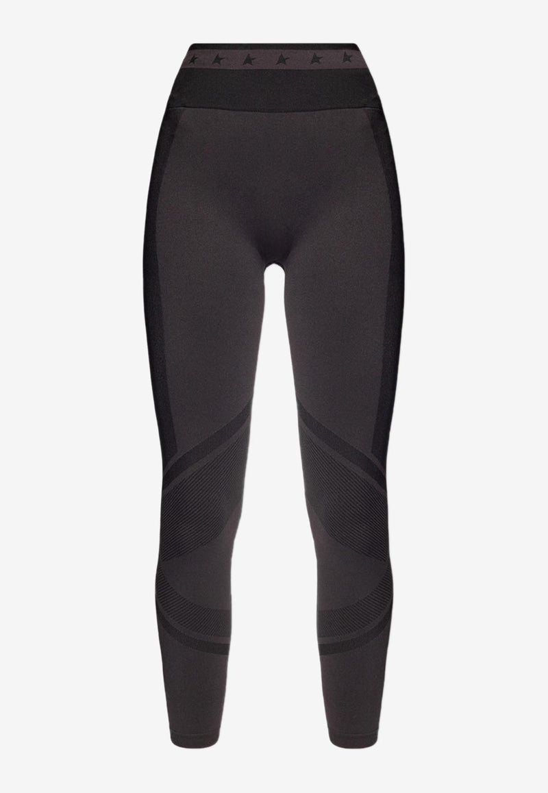 Golden Goose DB Logo-Motif Sports Leggings Black GWP01364 P001097-90289
