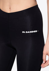 Jil Sander Logo Print Leggings Black JPPS783523 WS478208-001