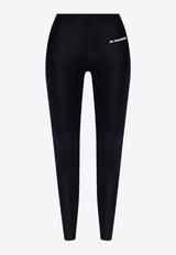 Jil Sander Logo Print Leggings Black JPPS783523 WS478208-001