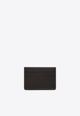 Jil Sander Embossed Logo Leather Cardholder Black JSMQ840058 MQS00008N-001
