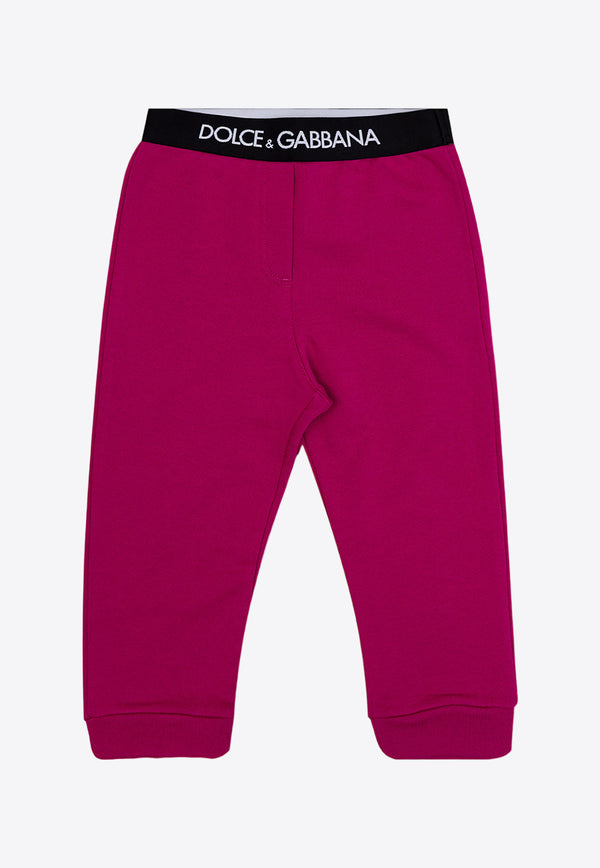 Dolce & Gabbana Kids Babies Logo-Waistband Track Pants Pink L2JP9F G7E3Z-F0877
