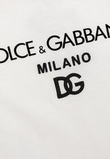 Dolce & Gabbana Kids Boys DG Milano Crewneck T-shirt White L4JTEY G7E5G-W0800