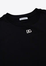 Dolce & Gabbana Kids Boys DG Logo Crewneck T-shirt Black L5JTKT G7I4L-N0000