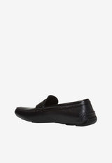 Giorgio Armani Grained-Leather Loafers X2B122 XF407-00002