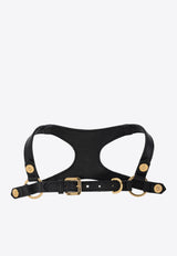 Versace Icon Leather Pet Harness Black ZDOGHAR02 ZPEL0061-Z1008