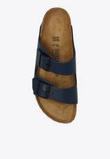 BirkenstockArizona Double-Strap Leather Slides51153 0-BLUENavy