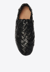 Bottega Veneta Intrecciato Pattern Leather Loafers Black 620304 VBTR0-1000