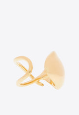 Bottega Veneta Sculptural Design Gold-Tone Ring Gold 665755 VAHU0-8120