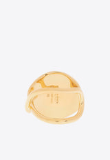 Bottega Veneta Sculptural Design Gold-Tone Ring Gold 665755 VAHU0-8120