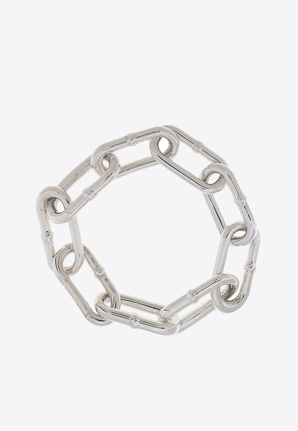 Bottega Veneta Chain Silver Bracelet Silver 665769 V5070-8117