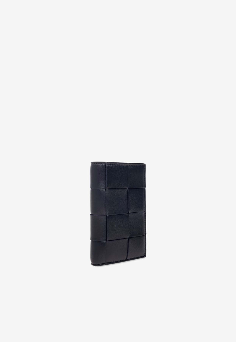 Bottega Veneta Medium Intreccio Bi-Fold Leather Wallet Space 667130 VCQC1-8837