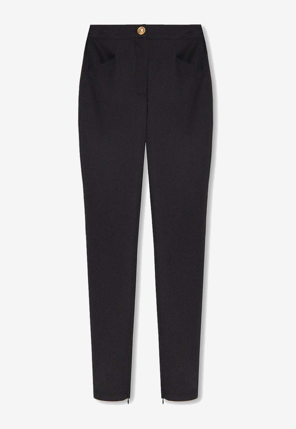Balmain Wool Tailored Pants Black AF1PD010 WB01-0PA