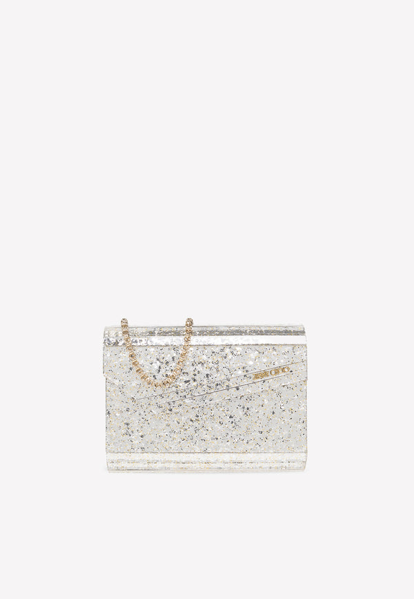 Jimmy Choo Candy Shoulder Bag Silver CANDY COC-CHAMPAGNE