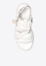 Chloé Lilli Flatform Sporty Sandals Beige CHC22U627 Y4-101