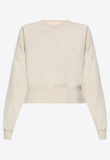 Adidas Originals Adicolor Chunky 3-Stripes Sweatshirt White HM1738 0-WONWHI