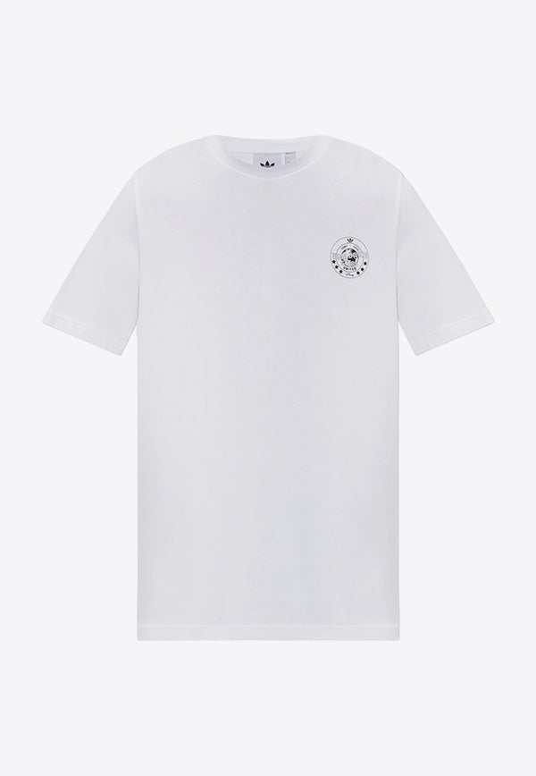 Adidas Originals Disney Print Crewneck T-shirt White HN3468 0-WHITE