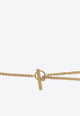 Jil Sander Leaf Charm Necklace Gold JSPU831206 WUS80042-711