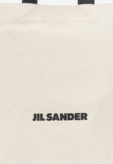 Jil Sander Logo Print Tote Bag Cream JSPU852457 WUB73003-102