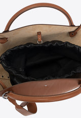 Jil Sander Sombrero Leather Top Handle Bag Brown JSPU853623 WUB69177V-220