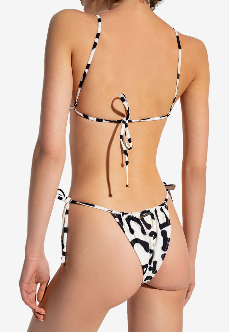 Stella McCartney Side Tie Fastened Bikini Briefs  S7B331730 0-008