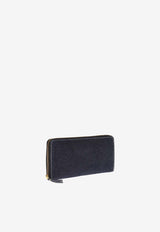Comme Des Garçons Logo Zip-Around Denim Wallet SA0110DE 0-COULEUR 1