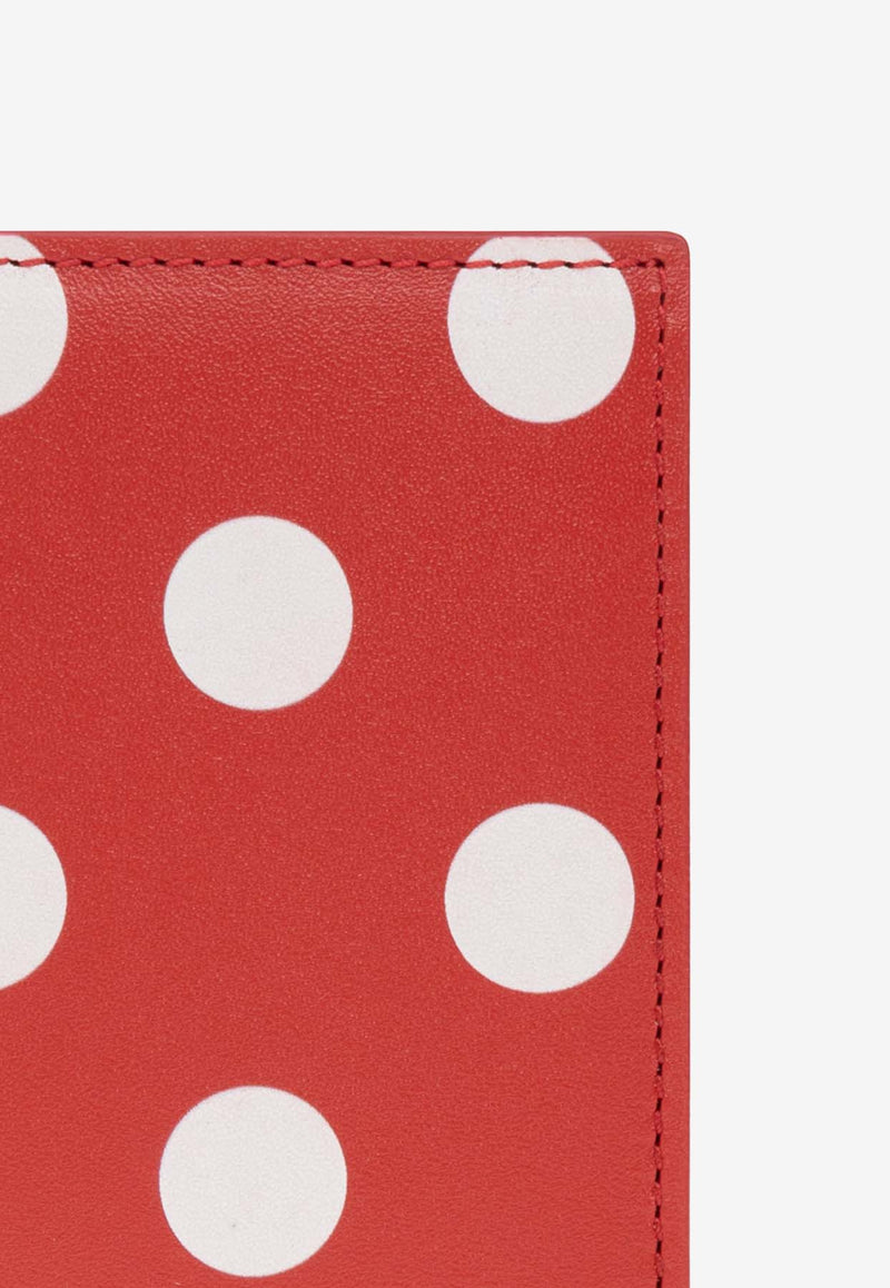 Comme Des Garçons Polka Dot Bi-Fold Wallet SA0641PD 0-RED