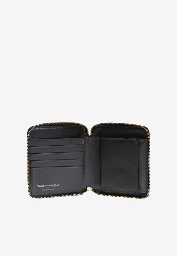 Comme Des Garçons Zip-Around Leather Wallet SA2100 0-BLACK