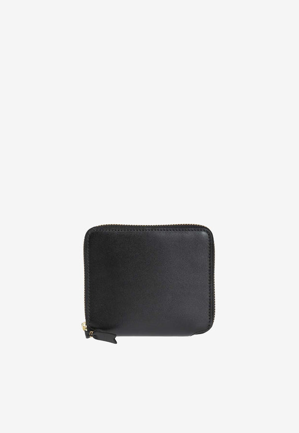 Comme Des Garçons Zip-Around Leather Wallet SA2100 0-BLACK