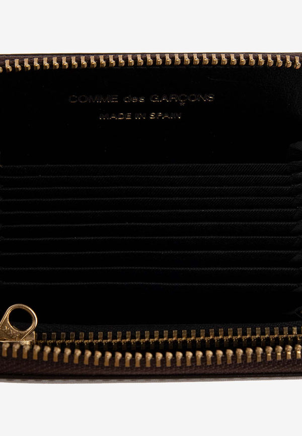 Comme Des Garçons Leather Zip-Around Wallet SA2110 0-BROWN