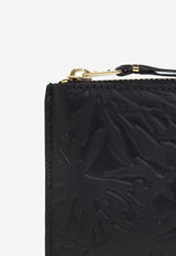 Comme Des Garçons Forest Embossed Zip-Around Pouch SA3100EF 0-BLACK