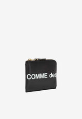 Comme Des Garçons Logo-Printed Zipped Pouch SA3100HL 0-BLACK