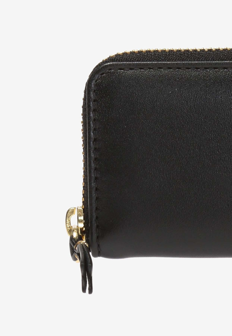 Comme Des Garçons Classic Zip-Around Leather Wallet SA410X 0-BLACK