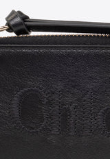 Chloé Small Sense Calf Leather Zip Wallet Black CHC23SP866 I10-001