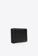 Chloé Sense Compact Leather Wallet Black CHC23SP867 I10-001