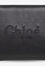 Chloé Sense Compact Leather Wallet Black CHC23SP867 I10-001