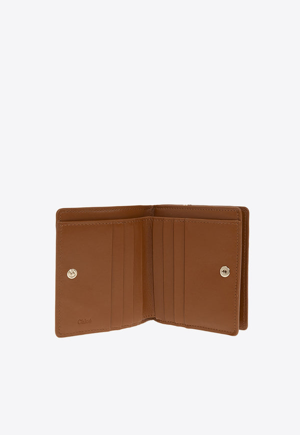 Chloé Sense Compact Leather Wallet Brown CHC23SP867 I10-247