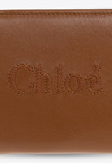 Chloé Sense Compact Leather Wallet Brown CHC23SP867 I10-247