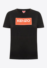 Kenzo Logo Print Short-Sleeved T-shirt FC62TS010 4SY-99A Black
