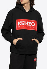 Kenzo Logo-Patch Hooded Sweatshirt FC65SW417 4ME-99J