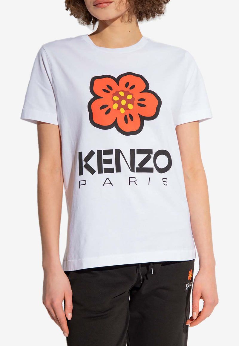 Kenzo Boke Flower Printed Crewneck T-shirt FD52TS039 4SO-01
